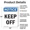Signmission Keep Off, 10 in W x Rectangle, Plastic OS-2PACK-NS-P-1014-V-13832 - alternate 3